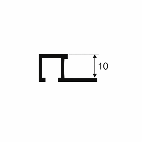 Фото Латунный профиль ЛПО-П10х10