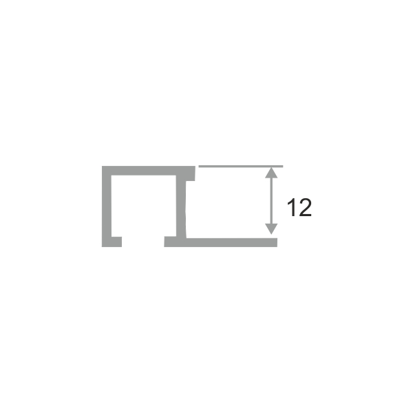 Изображение товара Алюминиевый профиль ПО П12х12