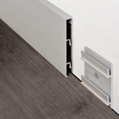 Фото Плинтус с кабель-каналом PROSKIRTING LIST 80 PKLTAA 80 мм Progress Profiles