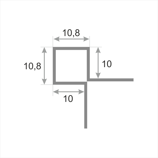 Изображение товара Профиль из нержавеющей стали SB020-10H
