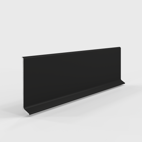Фото Плинтус алюминиевый LACONISTIQ Adhesive 60мм Черный матовый RAL9005. (60*10*2500мм)