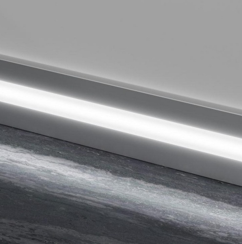 Фото Плинтус Metal Line 89/6L 86000 LED серебро 60 мм x 10 мм х 2000 мм Profilpas
