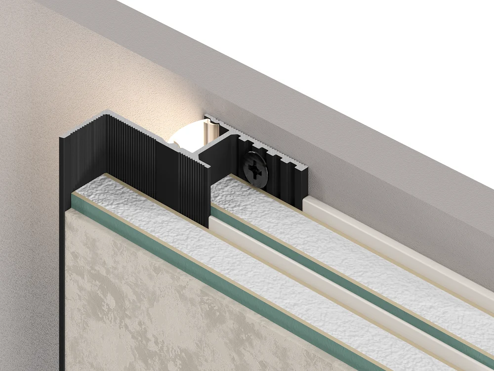Изображение товара Теневая рейка LACONISTIQ Multilevel (разноуровневая) БЕЗ ПОКРЫТИЯ (46.3*27.7*3000мм.) под подсветку