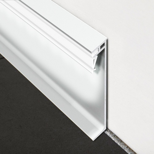 Фото Плинтус PROSKIRTING GILED PKGLEDBC LED хром 80 мм Progress Profiles