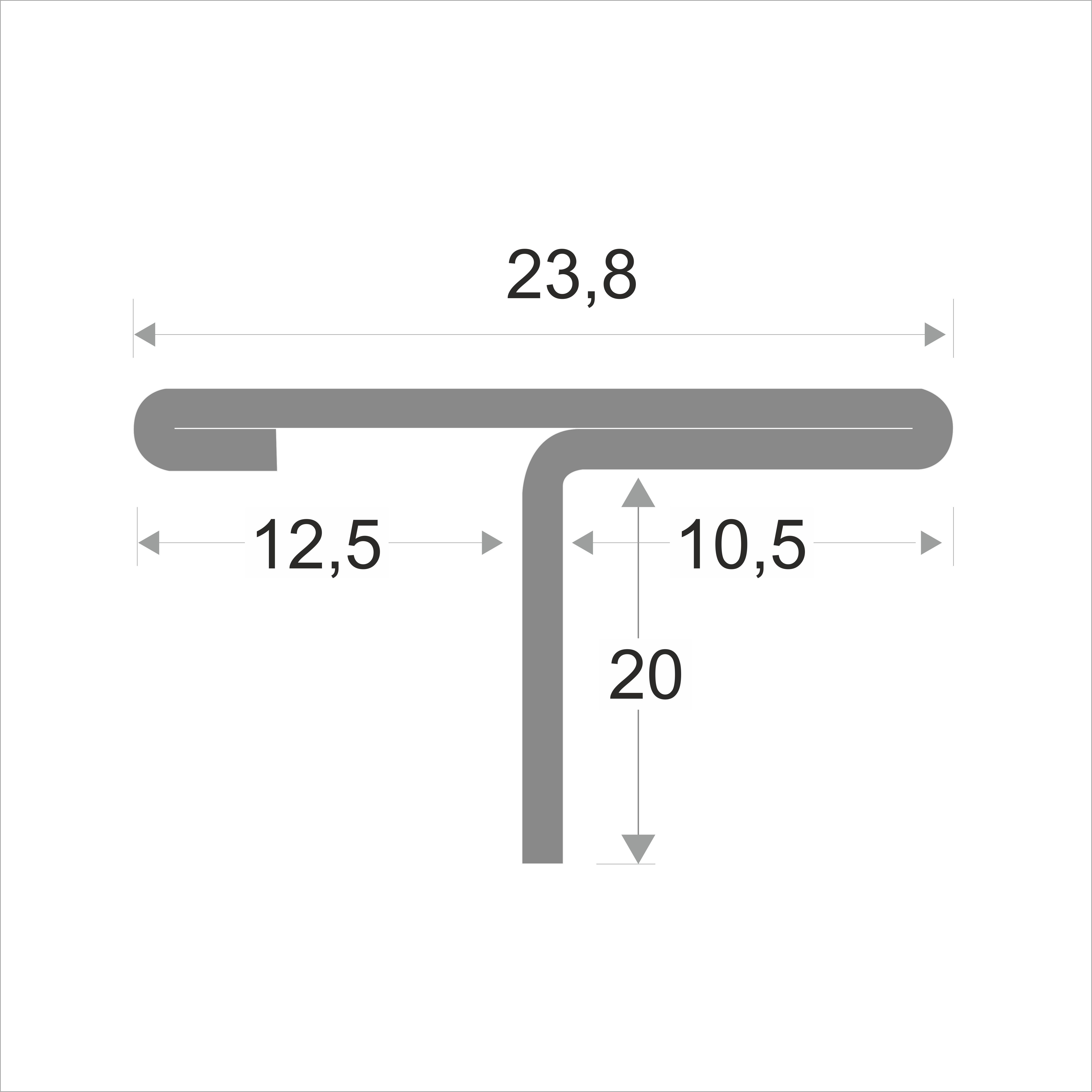 Изображение товара Профиль из нержавеющей стали SL026-10,5H/12,5H