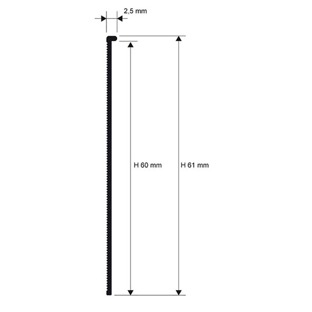 Изображение товара Полоса PROSKIRTING LINE PKLIAA серебро Progress Profiles